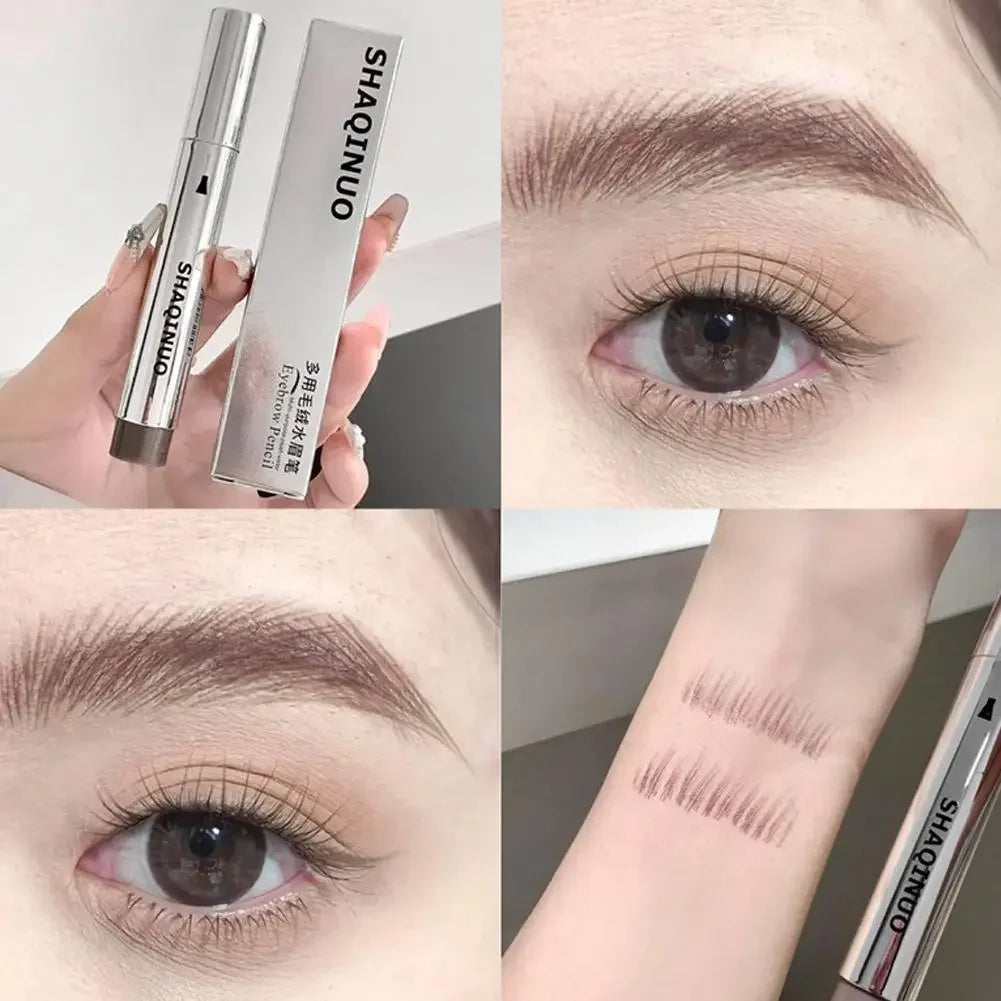 Liquid Microblading Eyebrow Pencils Waterproof Quick-Dry Multi-Tip Eyebrow Pen for Hair-Like Strokes, Long-Lasting Eyebrow Dye Peaceful Pleasures Health and Wellness 02