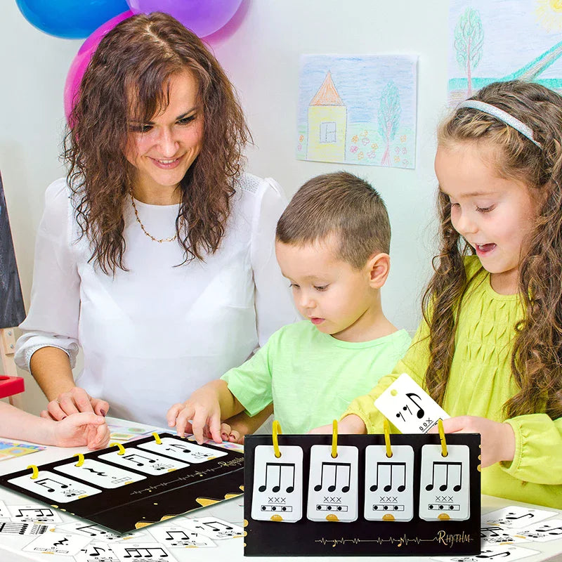 72-Piece Music Flashcards – Notes, Rhythm & Instruments