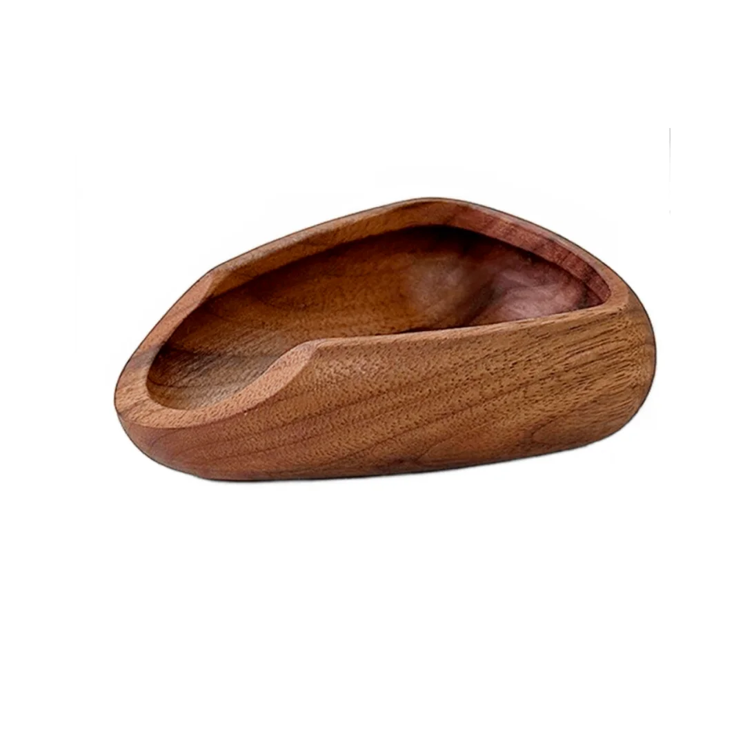 Wooden Coffee Bean Tray with Sleek Black Sprayer, Wood Dish for Coffee Beans, Perfect for Coffee Enthusiasts and Baristas Peaceful Pleasures Health and Wellness Sapele Wood Cup