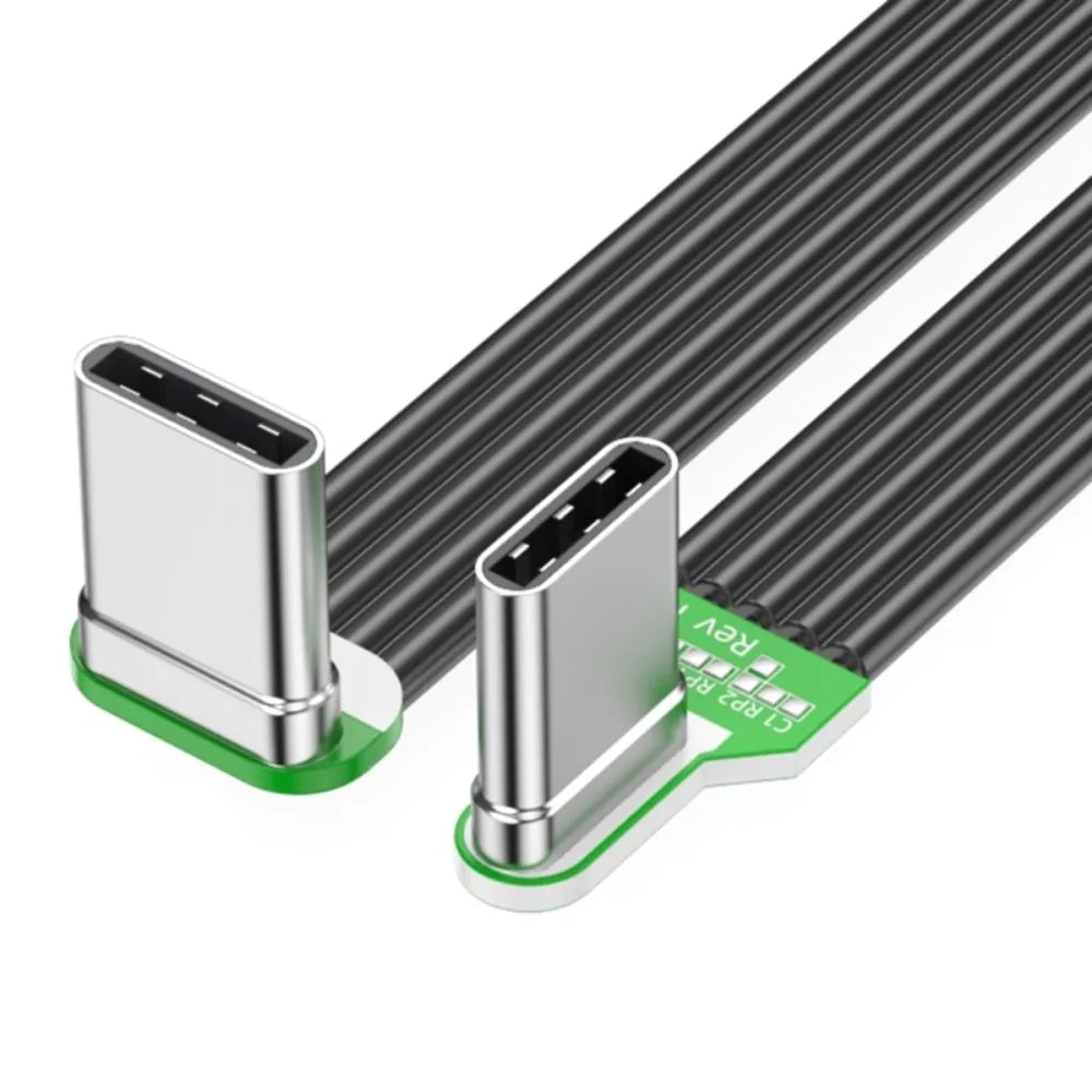 Double Headed Fast Charging Cord Lightweight Anti Oxidation Fast Charging Data Cord Silicone Data Wire Peaceful Pleasures Health and Wellness left right down up 10cm