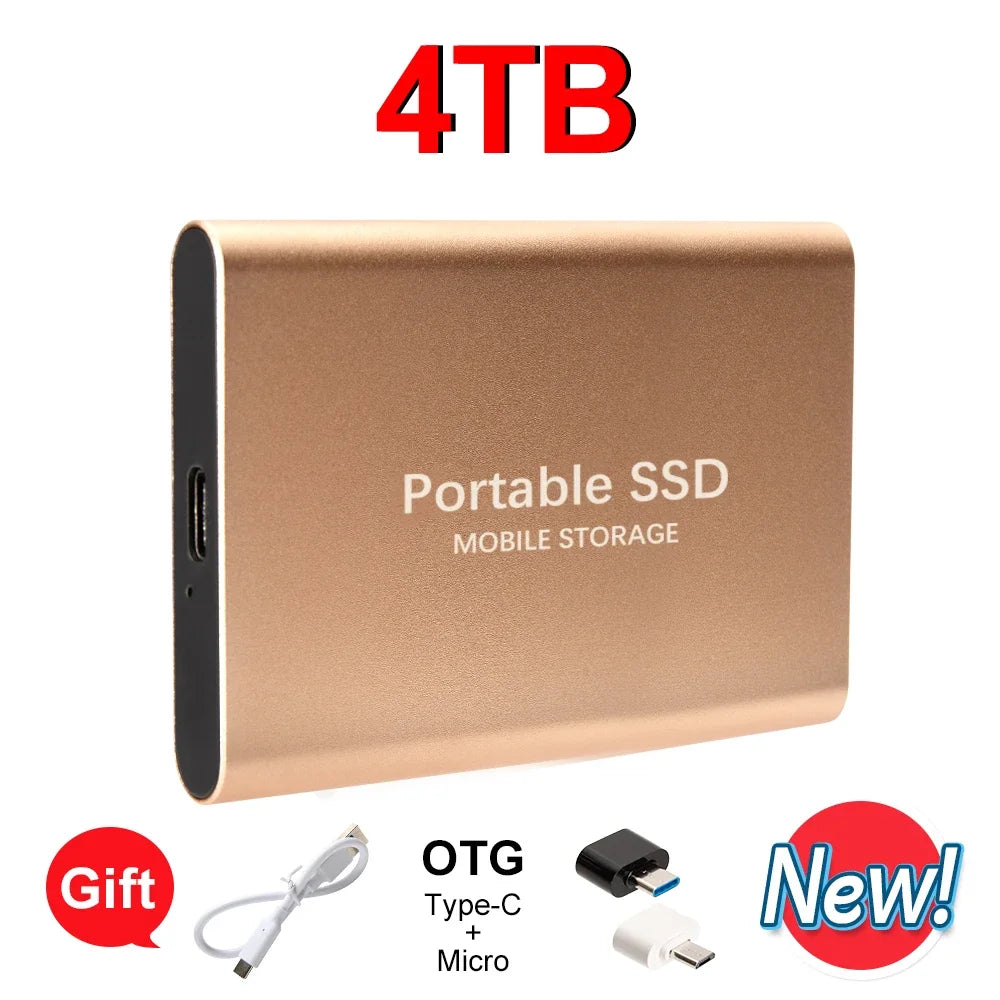 EOENKK Portable External SSD 16TB 32TB 64TB USB 3.1 Drive