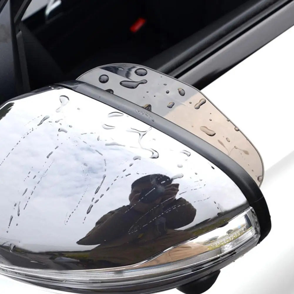 Universal Car Rearview Mirror Rain Guard Visor – 2 Pack