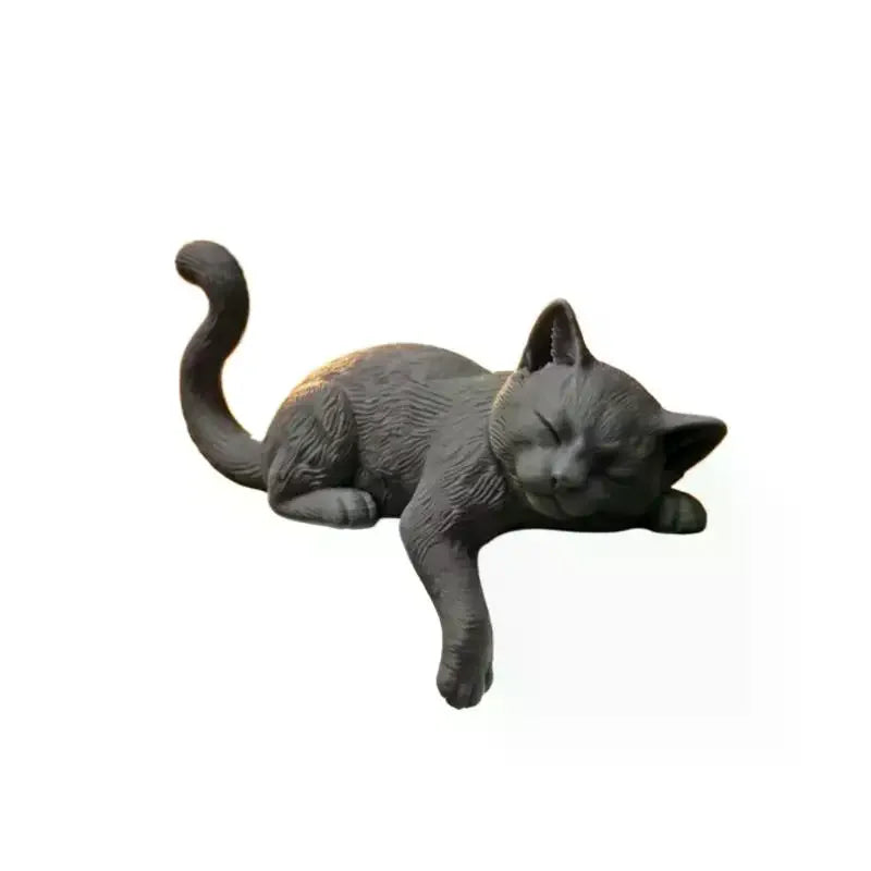 3D Printed Lazy Cat Monitor Edge Ornament | Desktop Decor