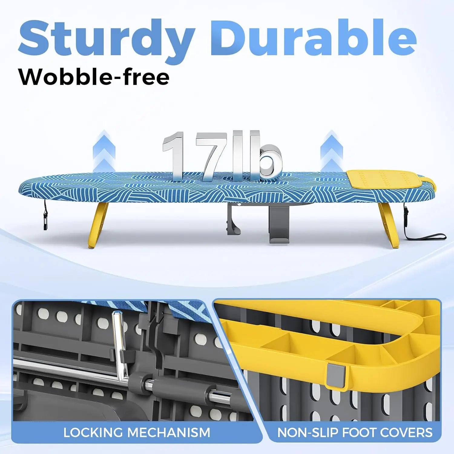 Compact Foldable Ironing Board with Iron Holder – Portable for Travel & Dorm Peaceful Pleasures Health and Wellness