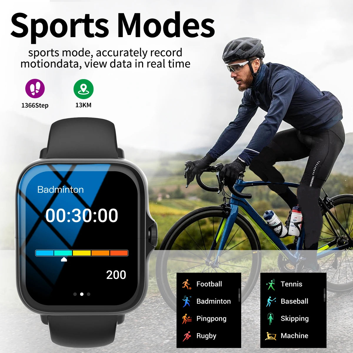CHAONB Y68 Smartwatch – Fitness Tracker, Music & Call Control