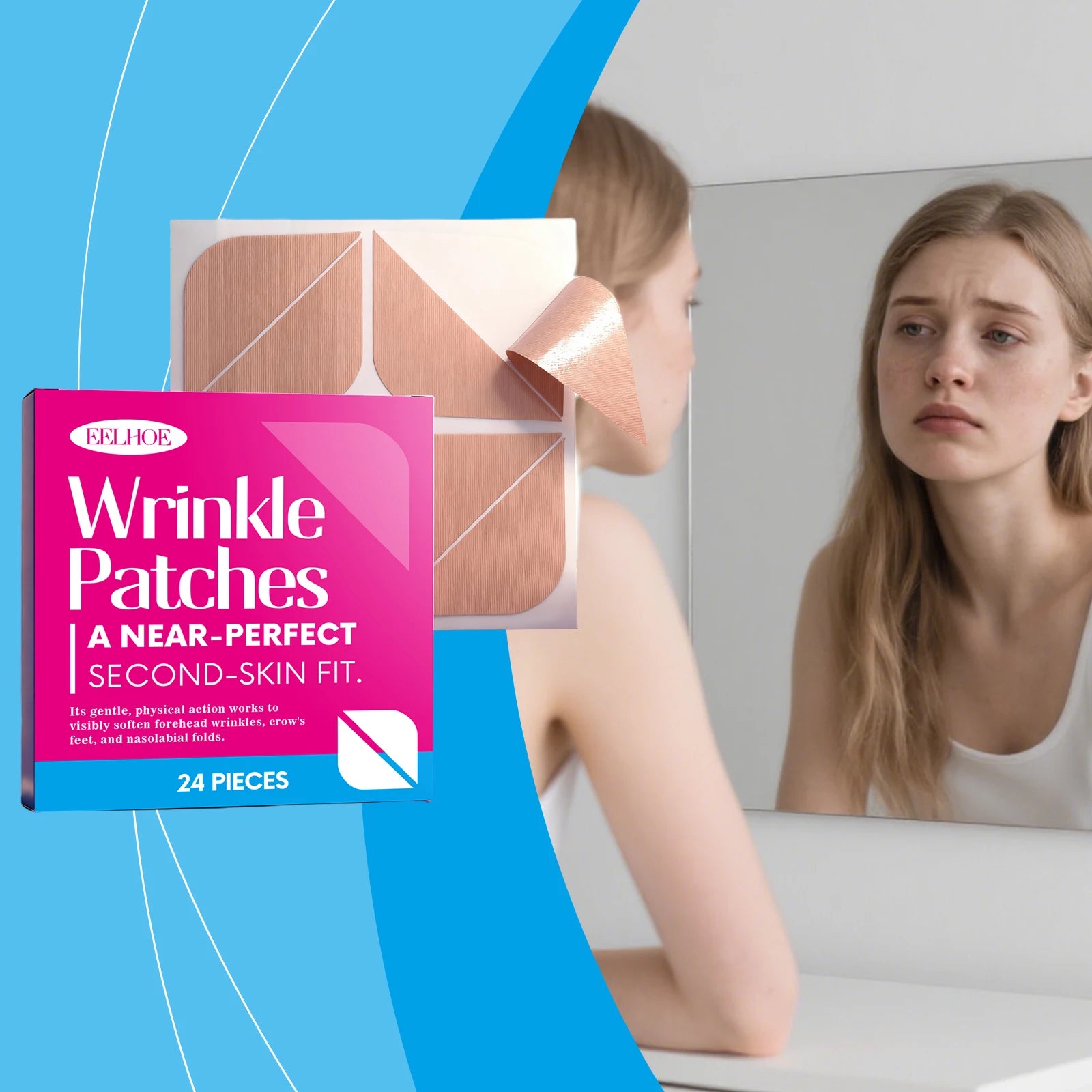 EELHOE Anti-Wrinkle Face Patches – Firm Skin & Fade Fine Lines Anti-Wrinkle Face Patches Peaceful Pleasures Health and Wellness