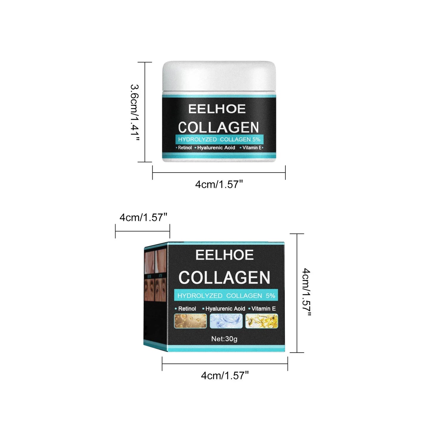 Eelhoe Men's Collagen Face Cream – Anti-Aging & Firming