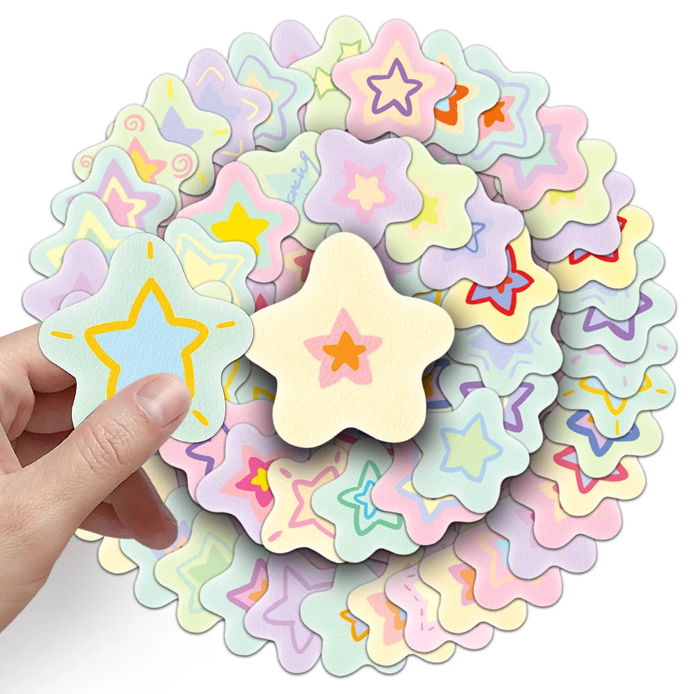 50 Star Graffiti Small Fresh Cute Cartoon Waterproof Decorative