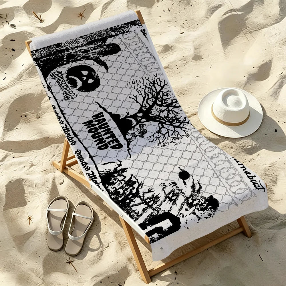 S-Sematary Haunted Mound Harold Quick-Dry Beach Towel Quick-Dry Beach Towel Peaceful Pleasures Health and Wellness