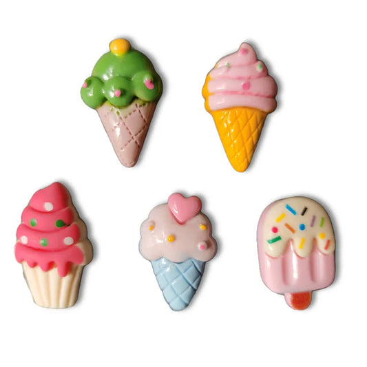 Bview Art Creative Ice Cream Resin Push Pins Flat Head Thumb Tacks Peaceful Pleasures Health and Wellness