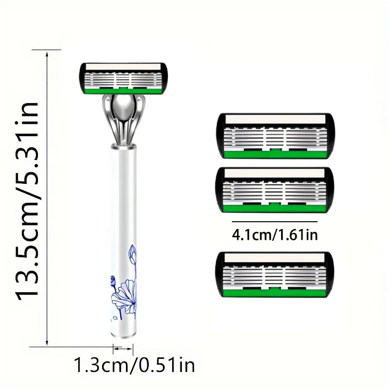 Men's 6-Blade German Steel Safety Razor | Manual Shaver