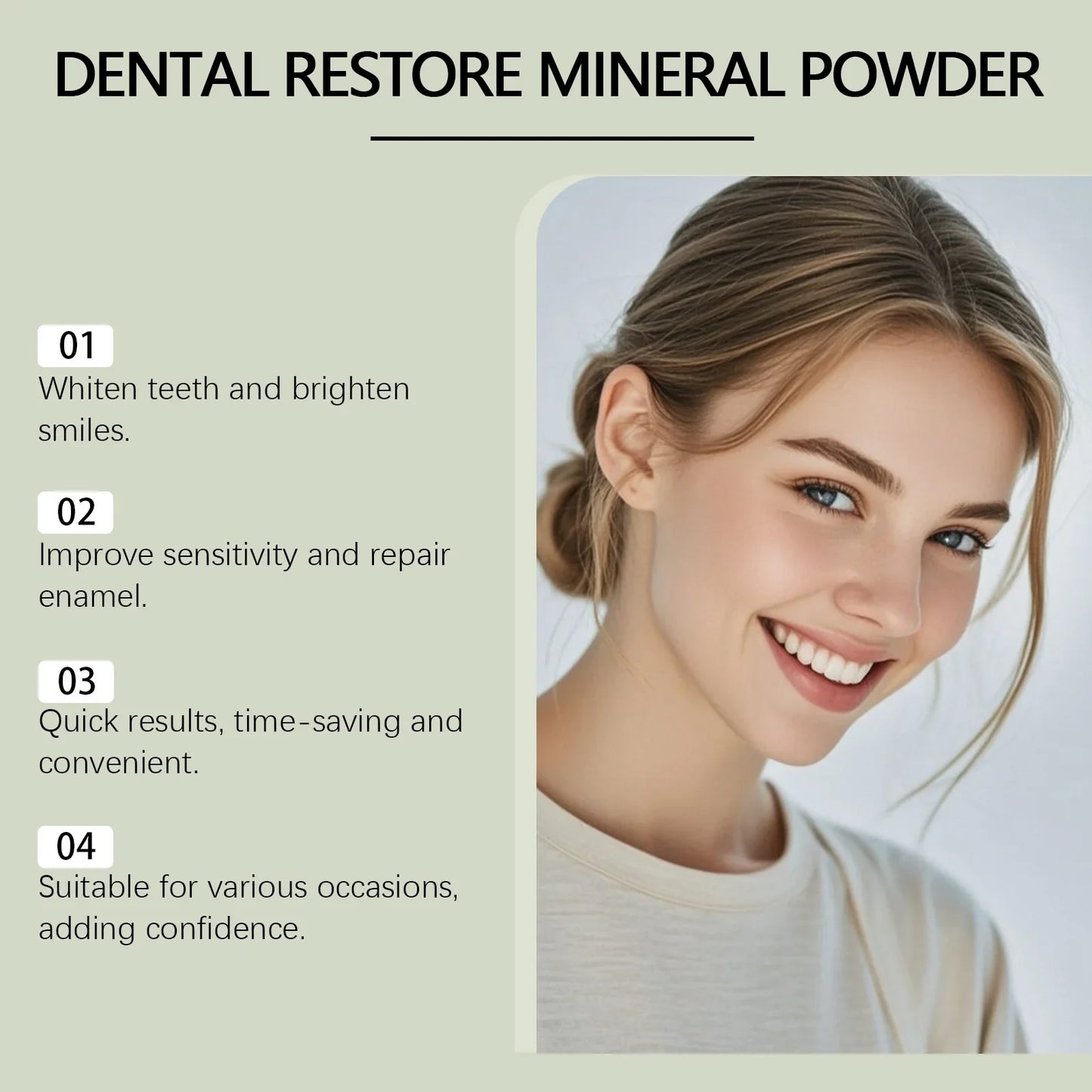 Tooth Shine Care Powder – Cleans Teeth, Protects Enamel