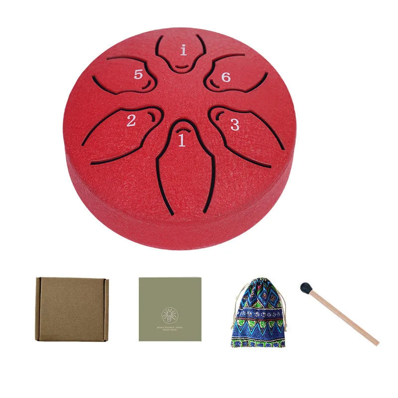 Steel Tongue Drum Portable Rain Hand Pan Percussion Musical