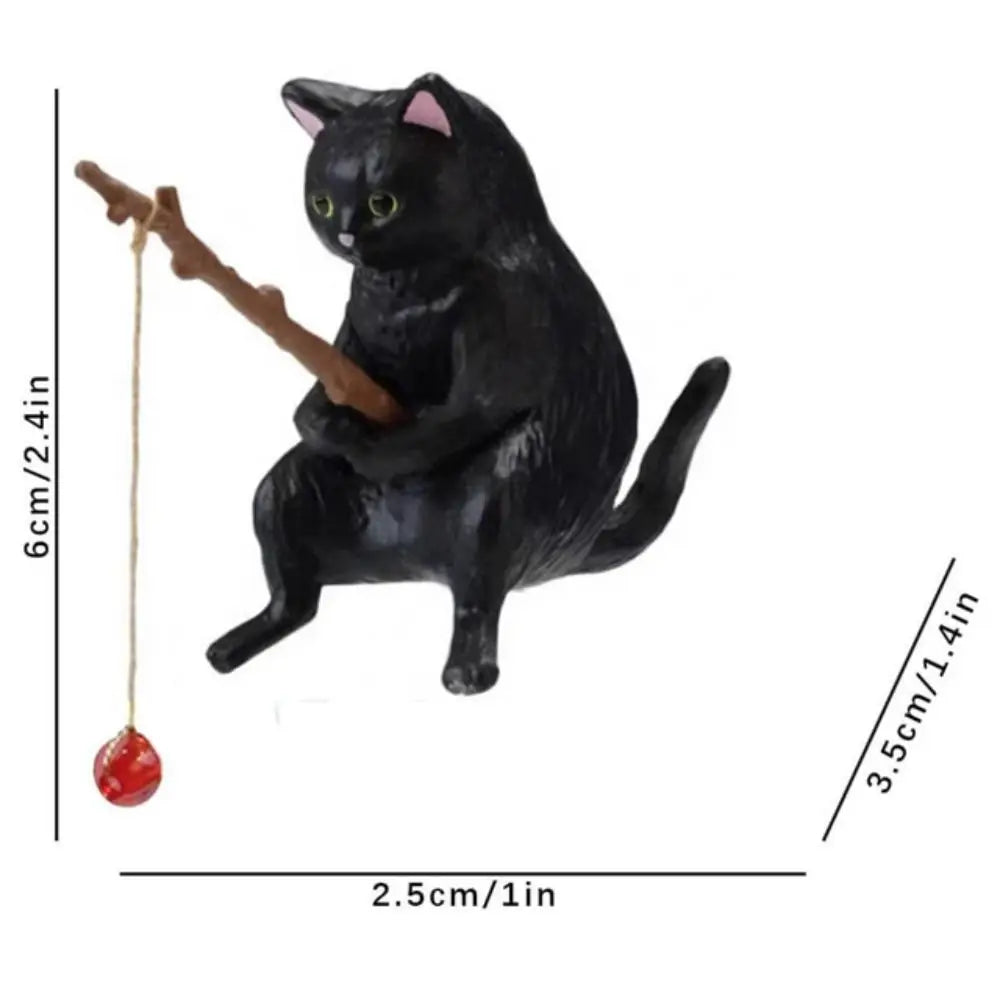 Fishing Cat Miniature Figurine – Aquarium, Bonsai & Desk Decor