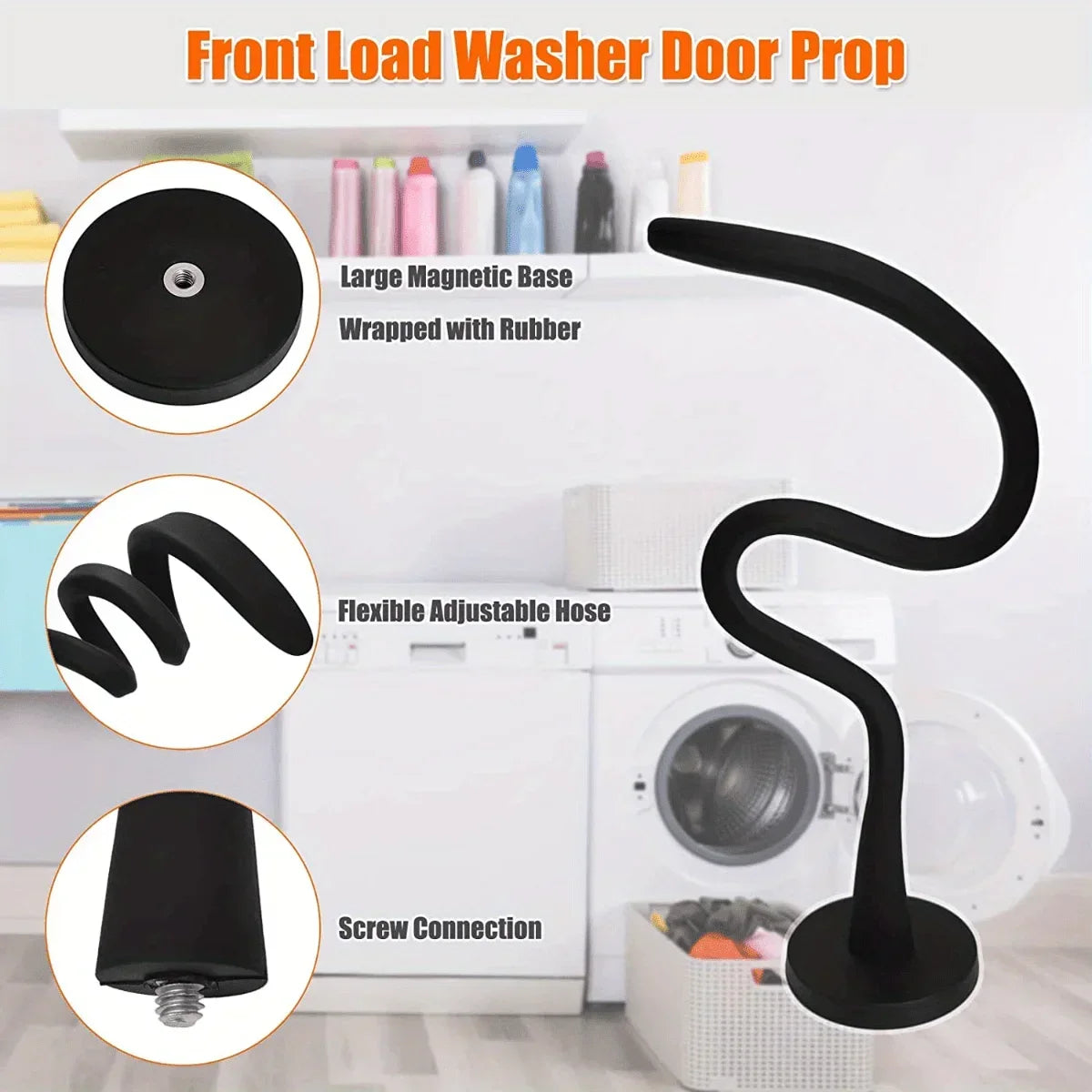 Magnetic Washing Machine Door Holder – Silicone Bracket