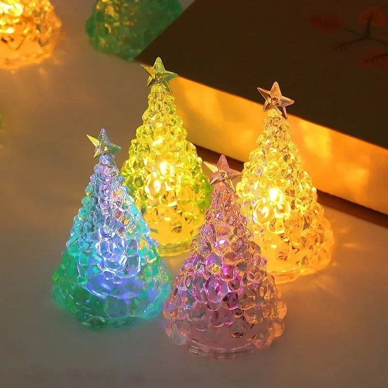 Rainbow Pentagram Crystal Night Light | Bedroom Atmosphere Lamp