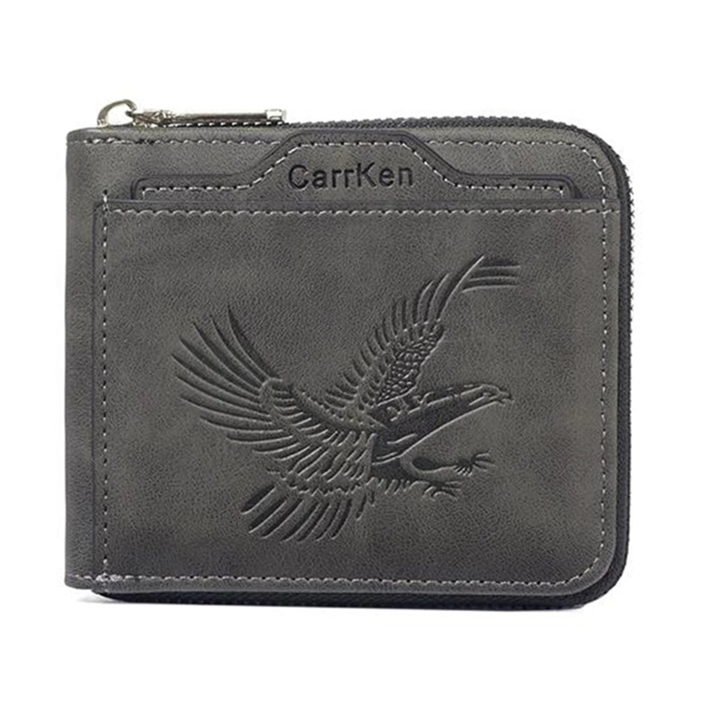 Men's Vintage Eagle-Embossed PU Leather Multi Card Wallet