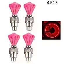 Rainbow Diamond Tire Valve Stem Light – Car Motorcycle Bike