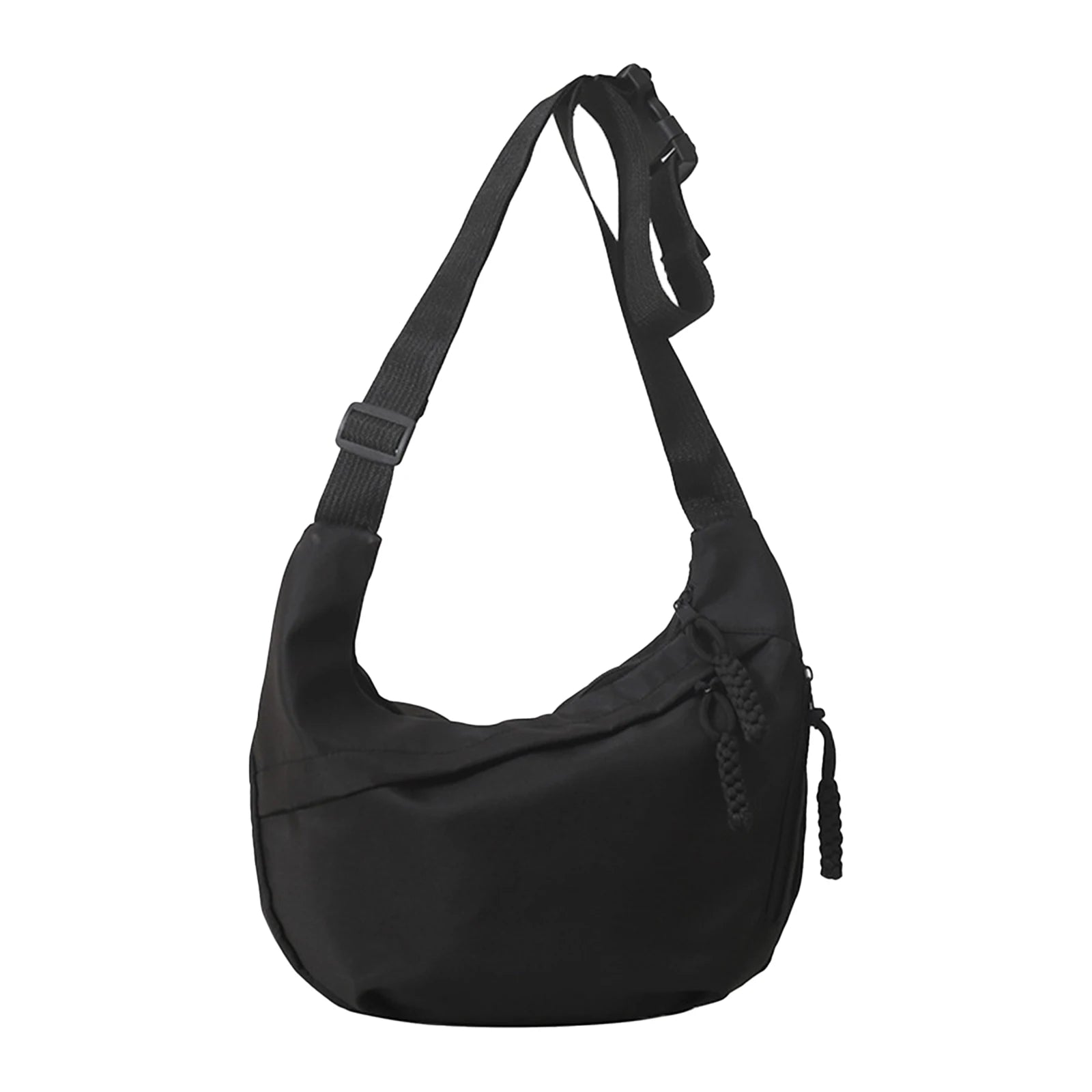 1Pcs/lot New Style Classy Fashion Single Shoulder Bag Large Capacity Commuting Crossbody Bag Thoughtful Gift for Office Workers Peaceful Pleasures Health and Wellness Black