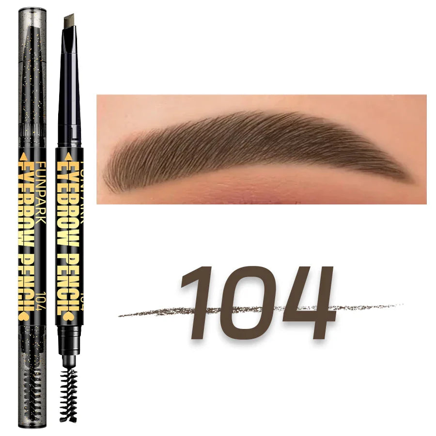 FUNPARK Waterproof Double-Head Eyebrow Pencil – 5 Colors