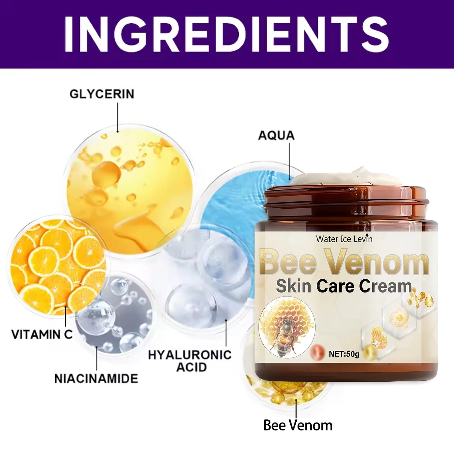 Bee Venom Face Cream – Firming, Anti-Aging & Moisturizer Anti-Aging Face Cream Peaceful Pleasures Health and Wellness