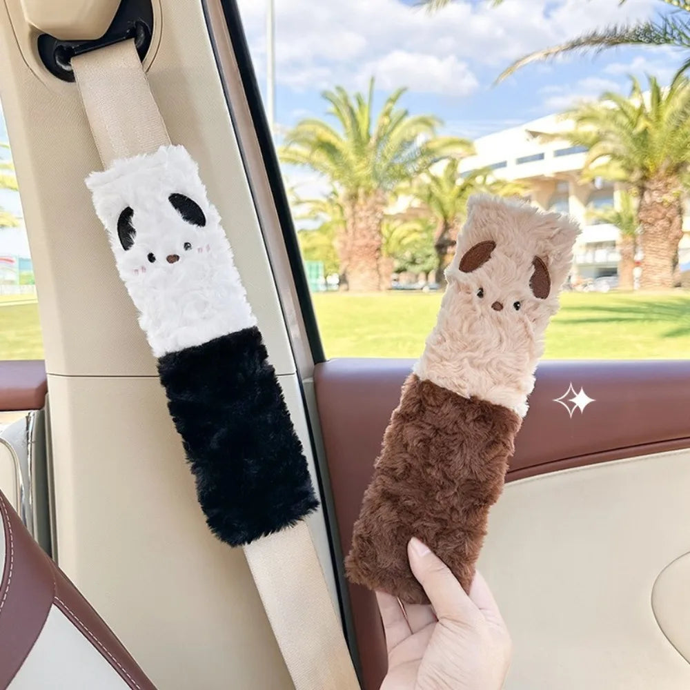 Cartoon Bear Plush Seat Belt Cover Cushion Pad for Kids