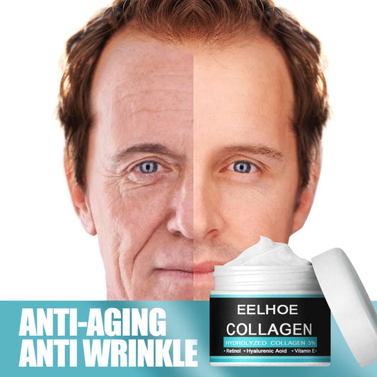 Men's Anti-Aging Face Cream with Hyaluronic Acid & Collagen Peaceful Pleasures Health and Wellness