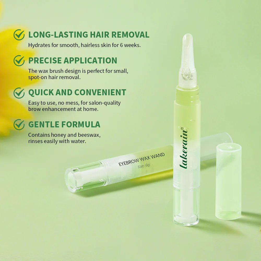 Hair Removal Set Hair & Paper Wax Depilatory Wax Pen for Eyebrow & Facial Hair Gentle Long-Lasting Hair Removal Kit Peaceful Pleasures Health and Wellness