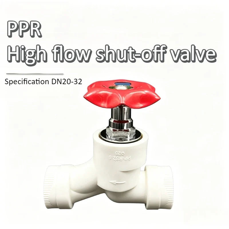 PPR S-Type Globe Valve | High Flow Hot Melt Gate Valve