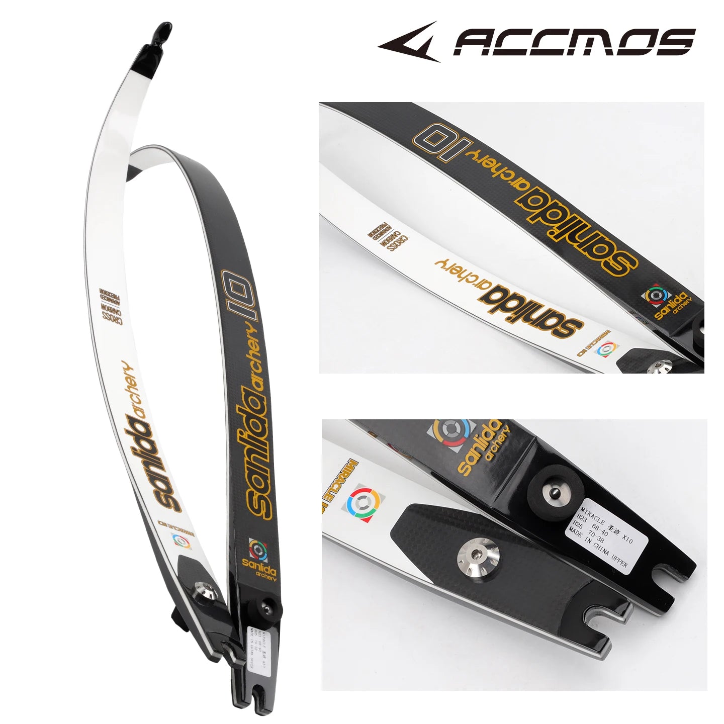 Sanlida Bow Limb Archery Miracle X8 X9 X10 ILF Limbs 14-46 LBS 66 68