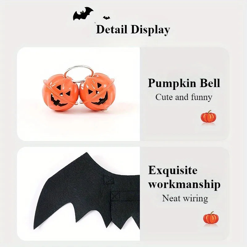 Halloween Bat Wing Pet Costume for Cats & Small Dogs