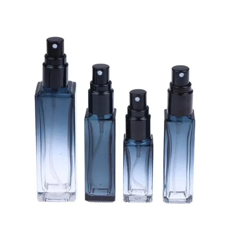 Perfume Spray Bottle Gradient Blue Travel Cosmetic Refillable