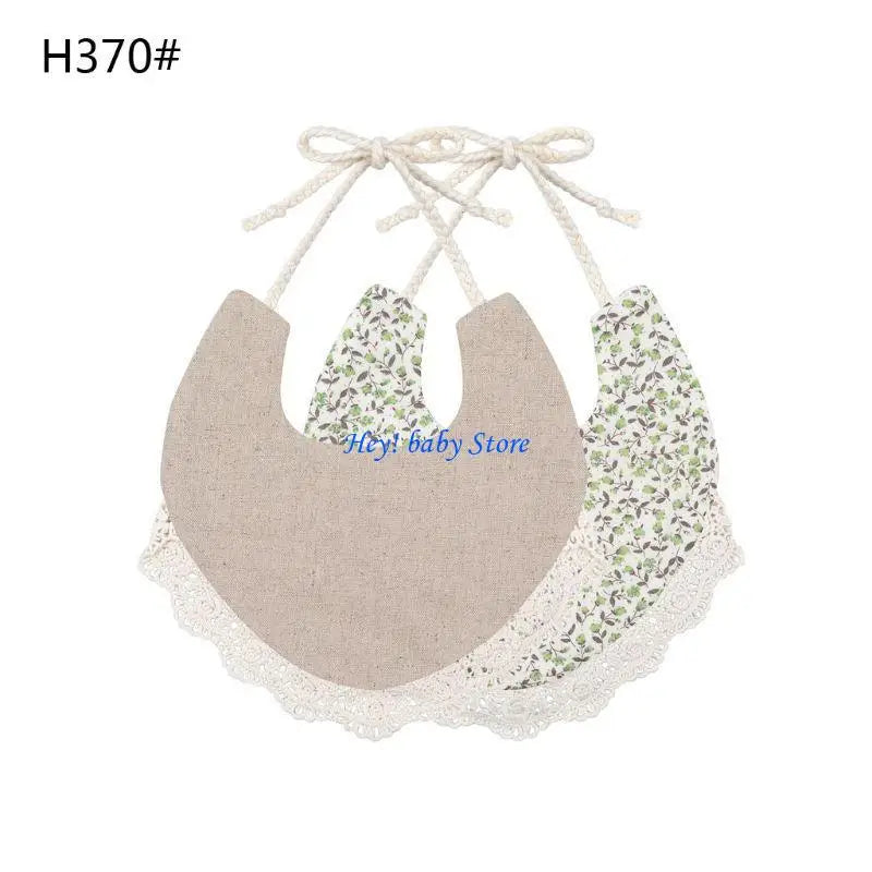 Vintage Floral Double-Sided Baby Bib | Cotton, 0–1Y