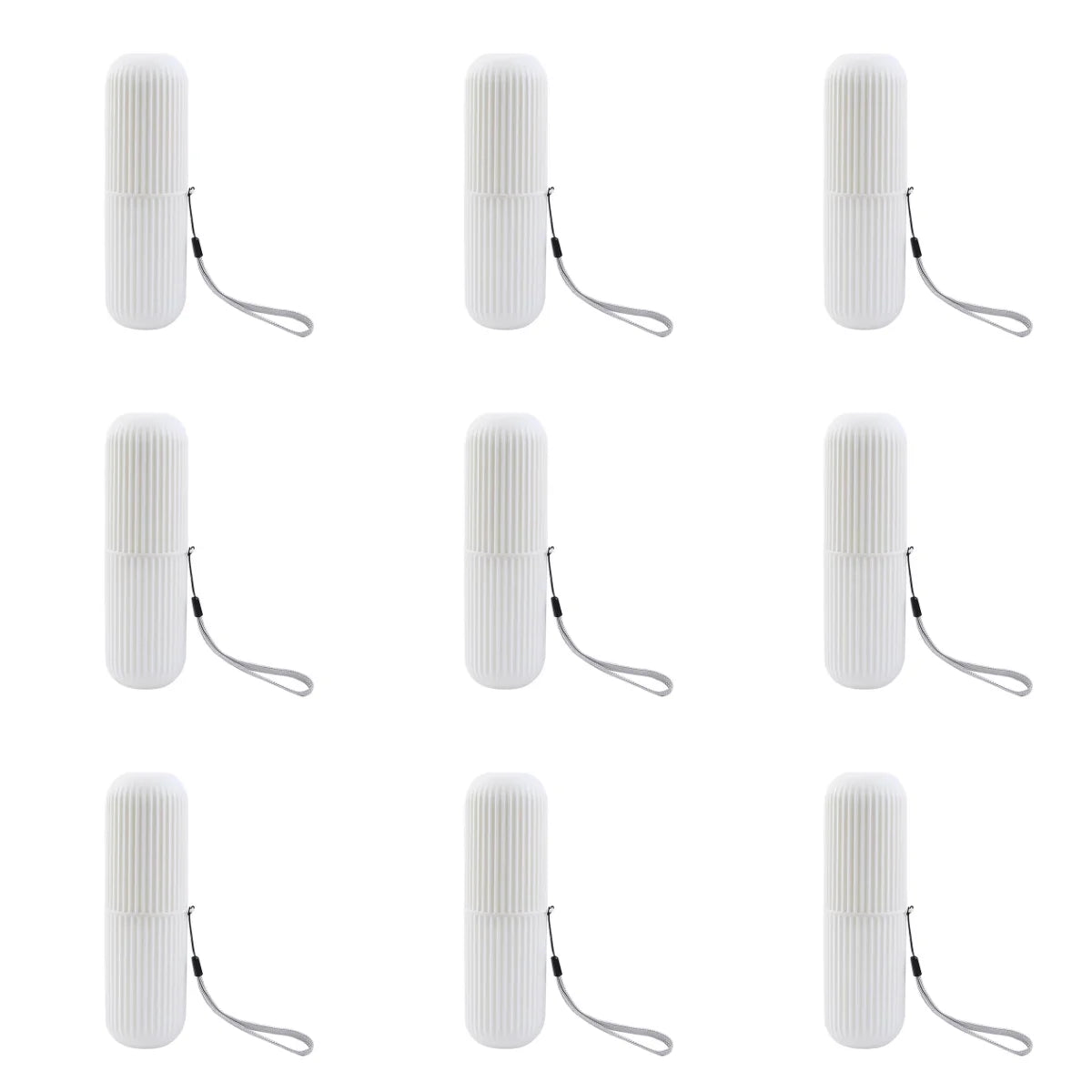 Portable Toothpaste Toothbrush Protect Holder Case Travel Camping Storage Box Protect Toothbrush Toothpaste from Dirt and Damage Peaceful Pleasures Health and Wellness 9pcs White