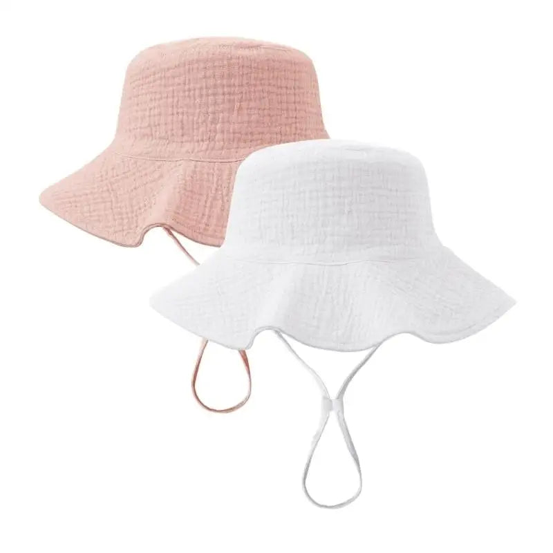 Baby Sun Hat 2-Pack UPF50+ Wide Brim & Adjustable Chin Strap