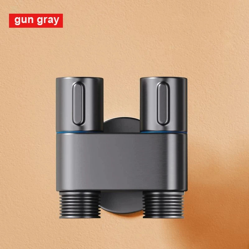 Wall-Mounted Double Outlet Bidet Sprayer & Angle Valve Kit
