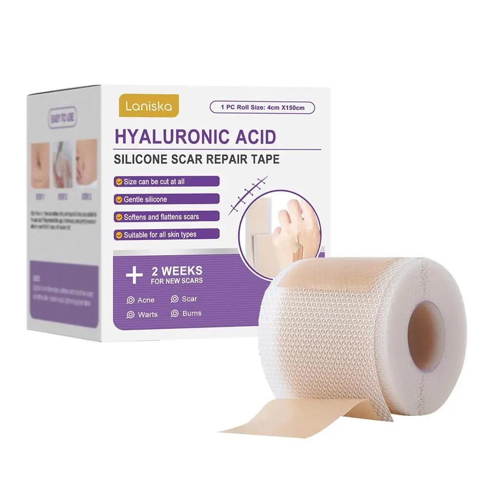 Silicone Scar Tape Roll – Self-Adhesive Scar Sheets for Surgical & Burn Scars Peaceful Pleasures Health and Wellness 1 tape