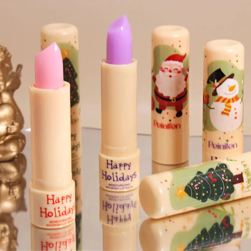 PEINIFEN 3-Pack Christmas Color Changing Lip Balm – Vitamin E