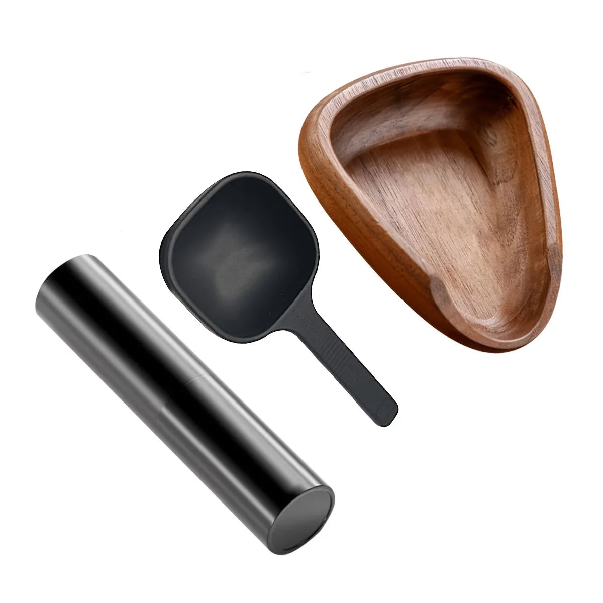 Wooden Coffee Bean Tray with Sleek Black Sprayer, Wood Dish for Coffee Beans, Perfect for Coffee Enthusiasts and Baristas Peaceful Pleasures Health and Wellness Sapele Wood A