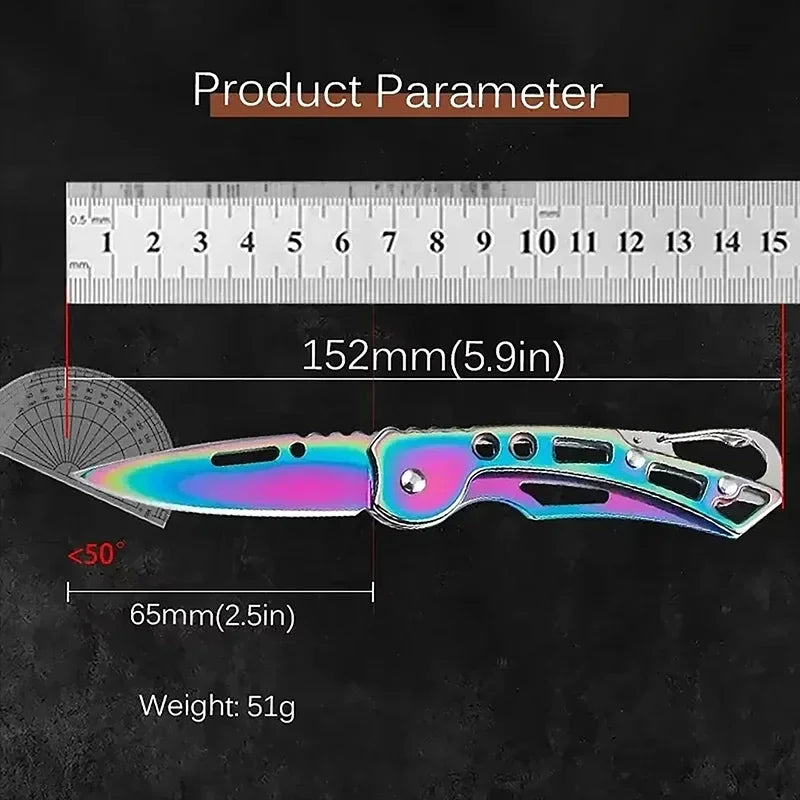 Folding Pocket Knife Stainless Steel Survival Hunting Camping Fishing Portable Fruit Carrying Outdoor Tools Survival Hand Tools Peaceful Pleasures Health and Wellness