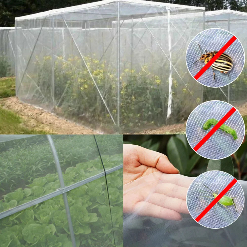 2-Pack 8x32Ft Garden Mesh Netting – Bird & Insect Barrier