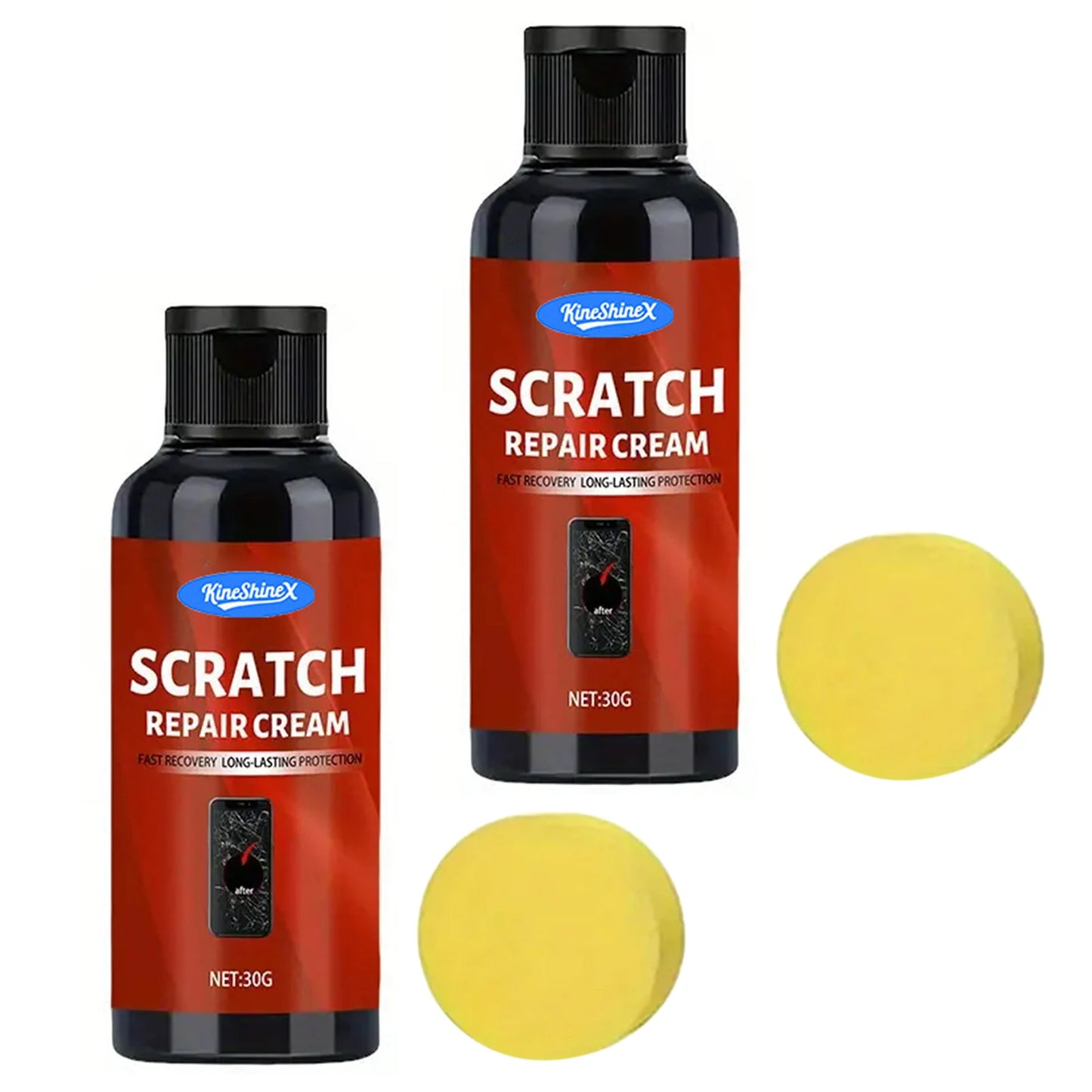 Screen Scratch Repair Cream,Eyeglass Lens Scratch Repair Polish,Mirror Scratch Repair Safe For All Glass & Metal Surfaces Peaceful Pleasures Health and Wellness 2pcs