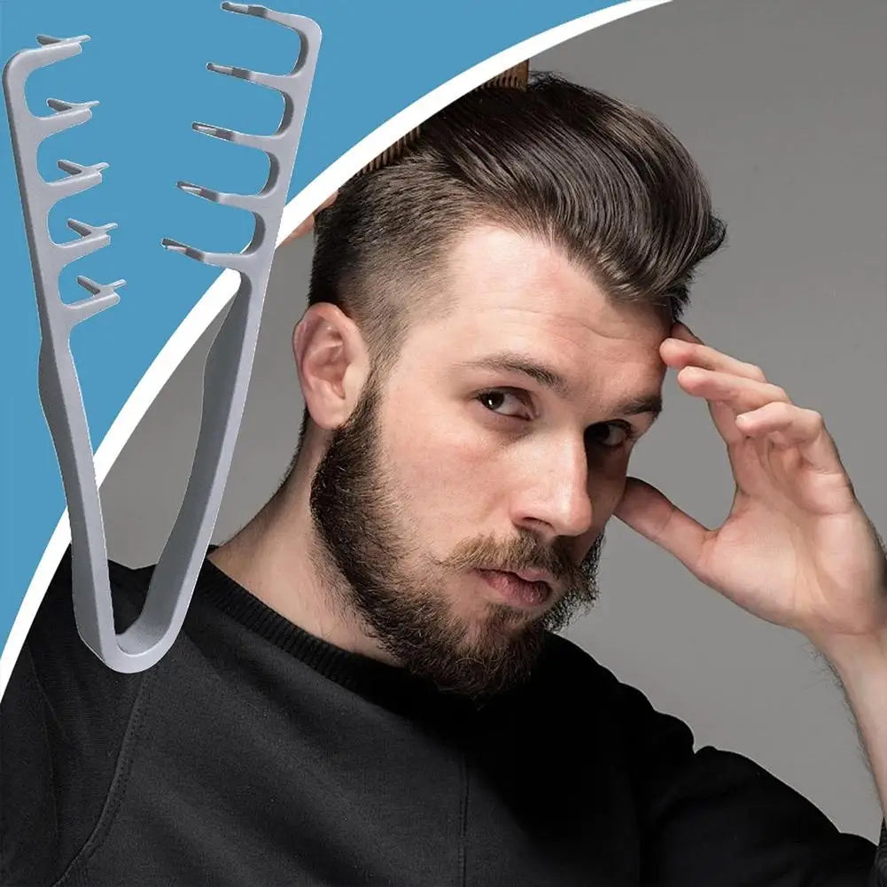 Volumizing Wide-Tooth Hair Styling Comb Curling Tools Fluffy Texture for Men Ideal for All Hair Types Hairstyling Tools Peaceful Pleasures Health and Wellness