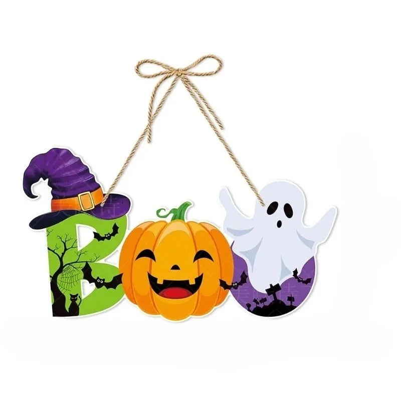 Halloween Pumpkin Bat Ghost Door Hanger Party Decoration