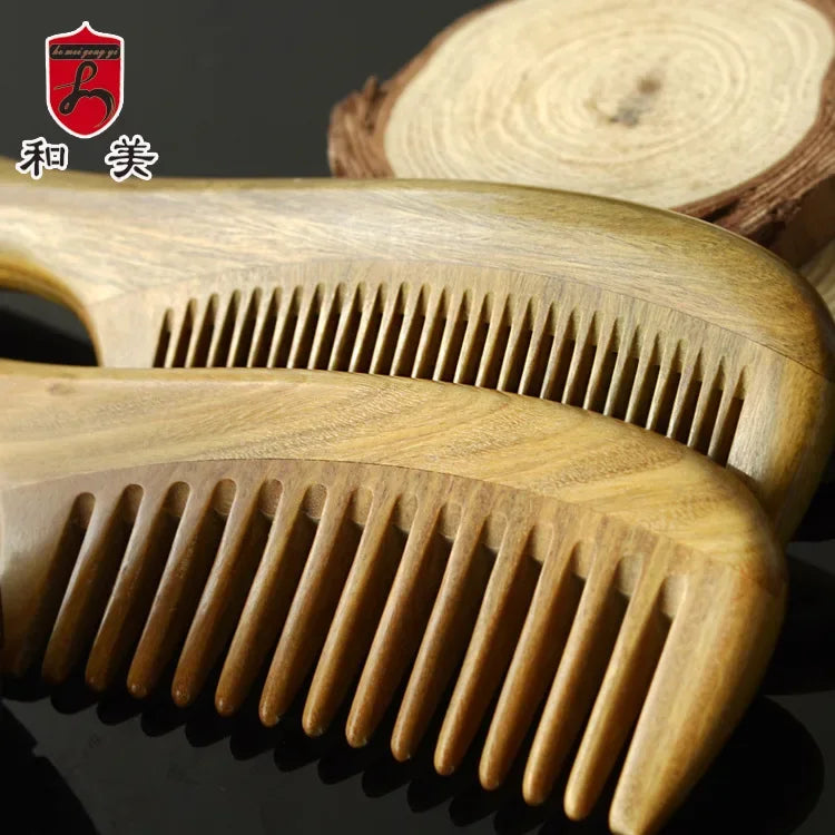Sandalwood Hair & Beard Comb | Anti-Static, Wide & Narrow Tooth