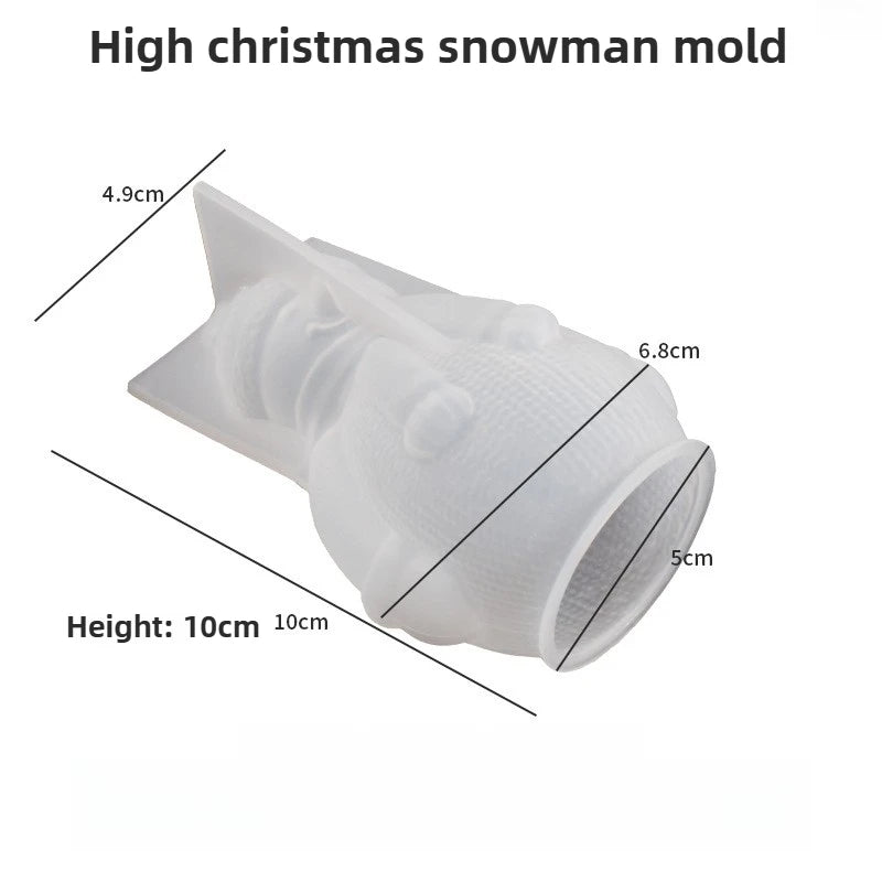 Christmas Silicone Molds – Snowman Reindeer Bells Candle Resin
