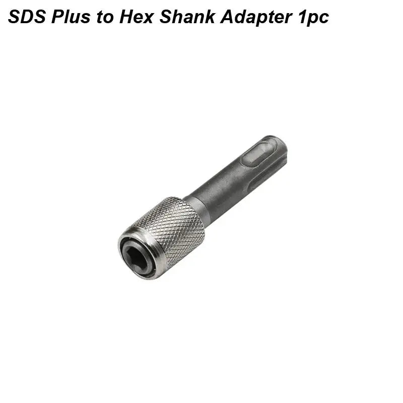 SDS Plus Convert To 1/4 Hex Shank Adapter Hexagonal Converter Electric Hammer Power Screwdriver Bit Holder Socket Impact Driver Peaceful Pleasures Health and Wellness SDS Adapter Hex 1pc