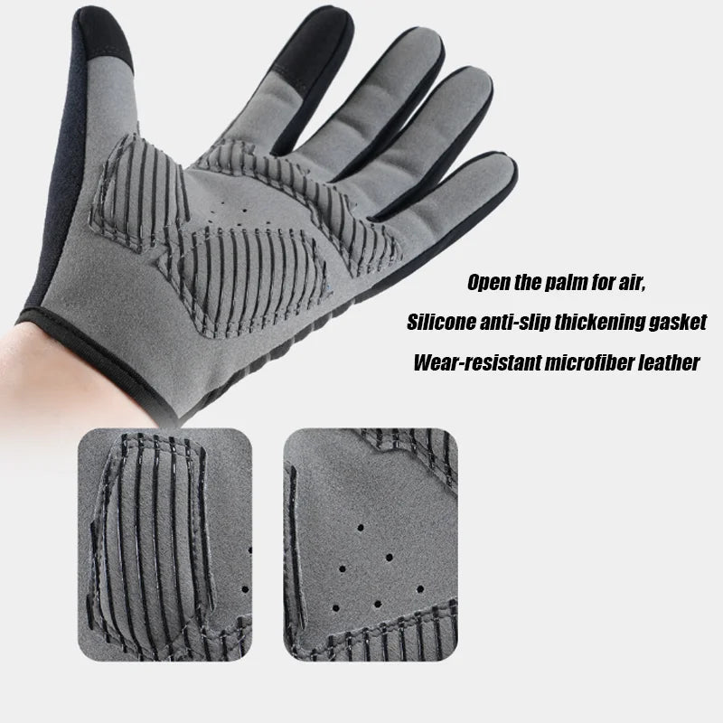 RooRuns Full-Finger Cycling Gloves | Non-Slip Silicone Grip