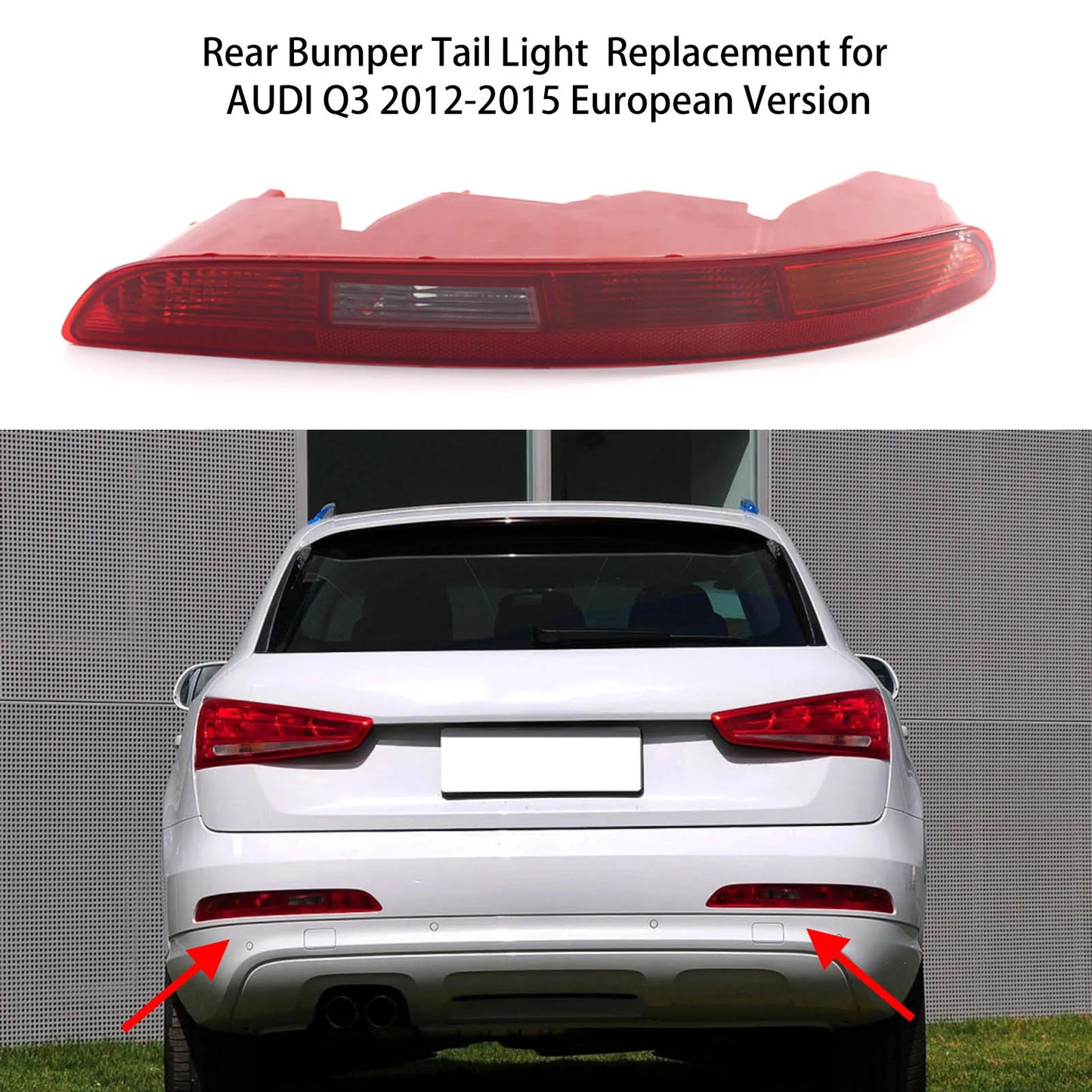 Audi Q3 2012-2015 Left Rear Bumper Tail Light | OEM 8UD 945 095