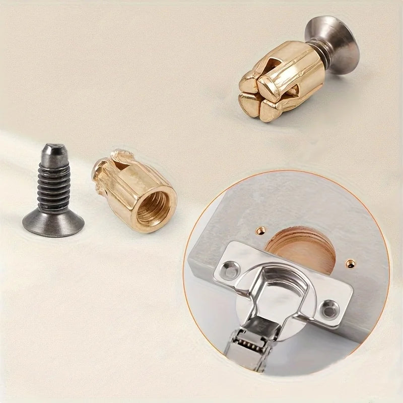 25 Pcs Hinge Repair Inserts, Reusable Fastener Inserts for Cabinet&Furniture Door Fix,Solid Wood Door Plate Reinforcement Kit Peaceful Pleasures Health and Wellness